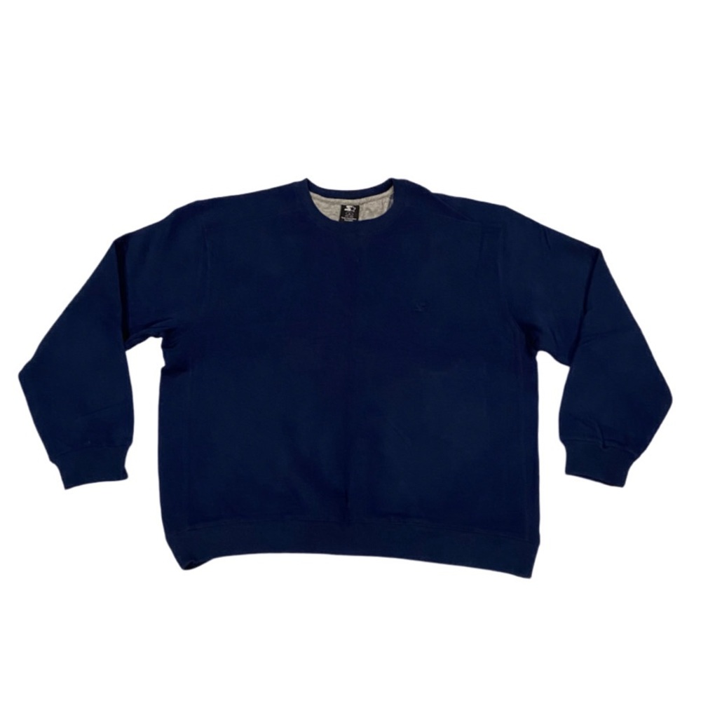 Vintage Starter Sweatshirt Men’s Size L Blue Embroidered Logo Crewneck Pullover